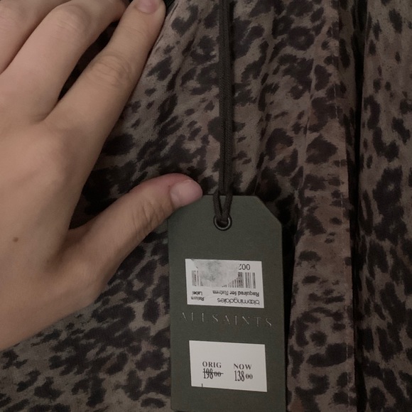 Allsaints sylvania leopard print skirt - Picture 4 of 5
